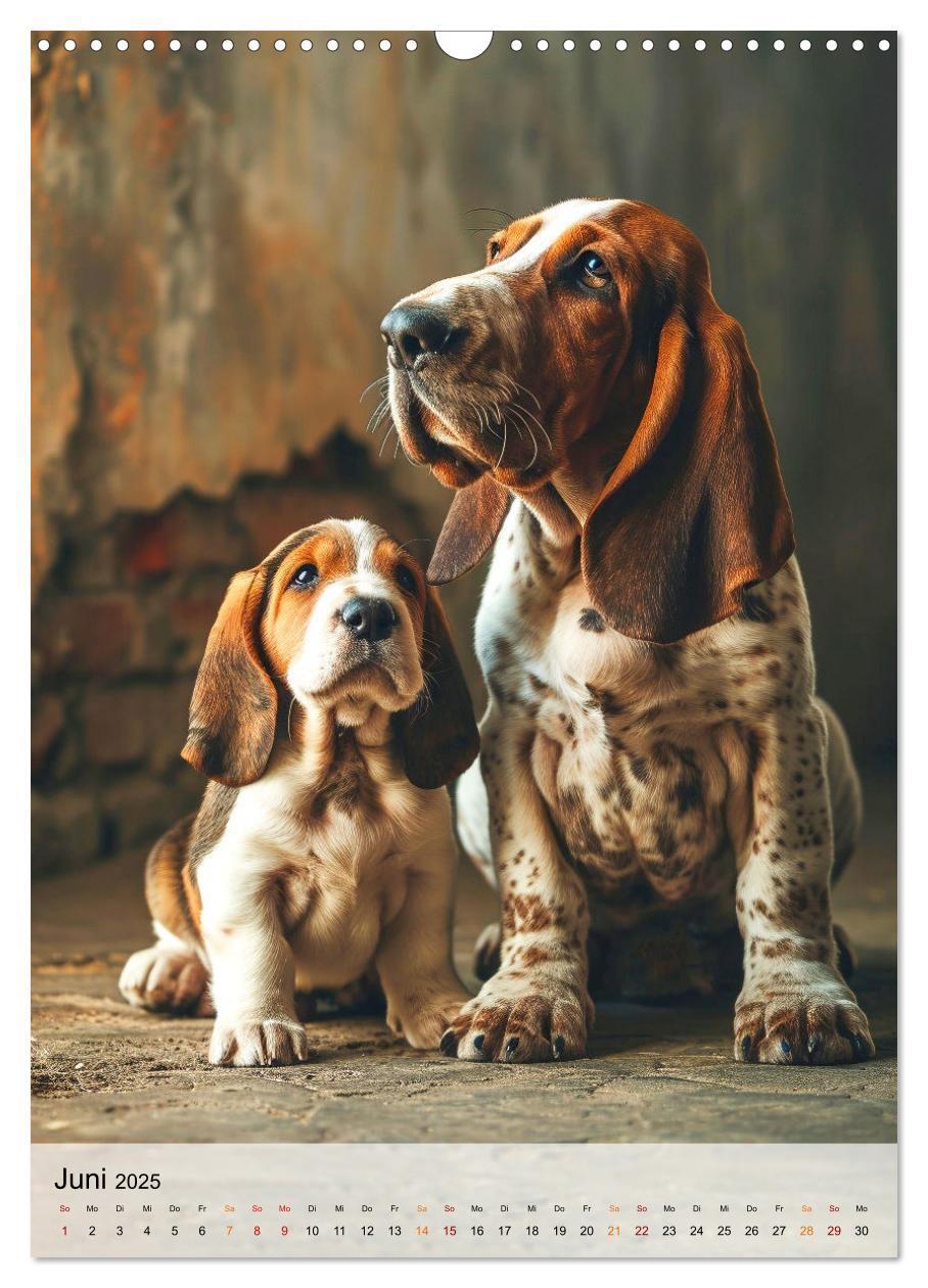 Bild: 9783383779886 | Basset Hound - freundlich und anhänglich (Wandkalender 2025 DIN A3...