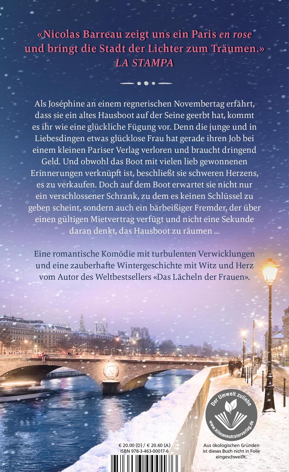 Rückseite: 9783463000176 | Tausend Lichter über der Seine | Nicolas Barreau | Buch | Deutsch
