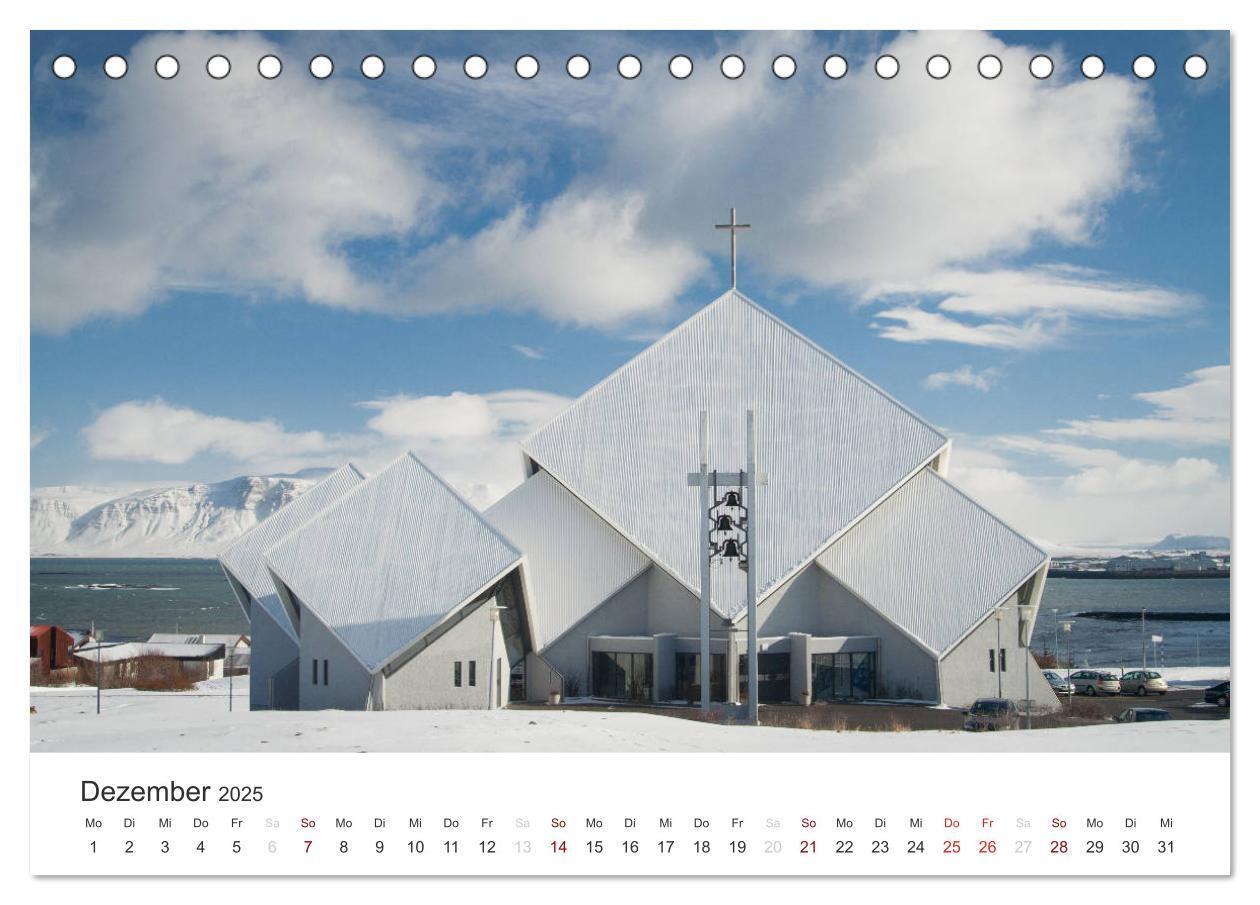 Bild: 9783435776450 | Reykjavìk 64° 08' N (Tischkalender 2025 DIN A5 quer), CALVENDO...