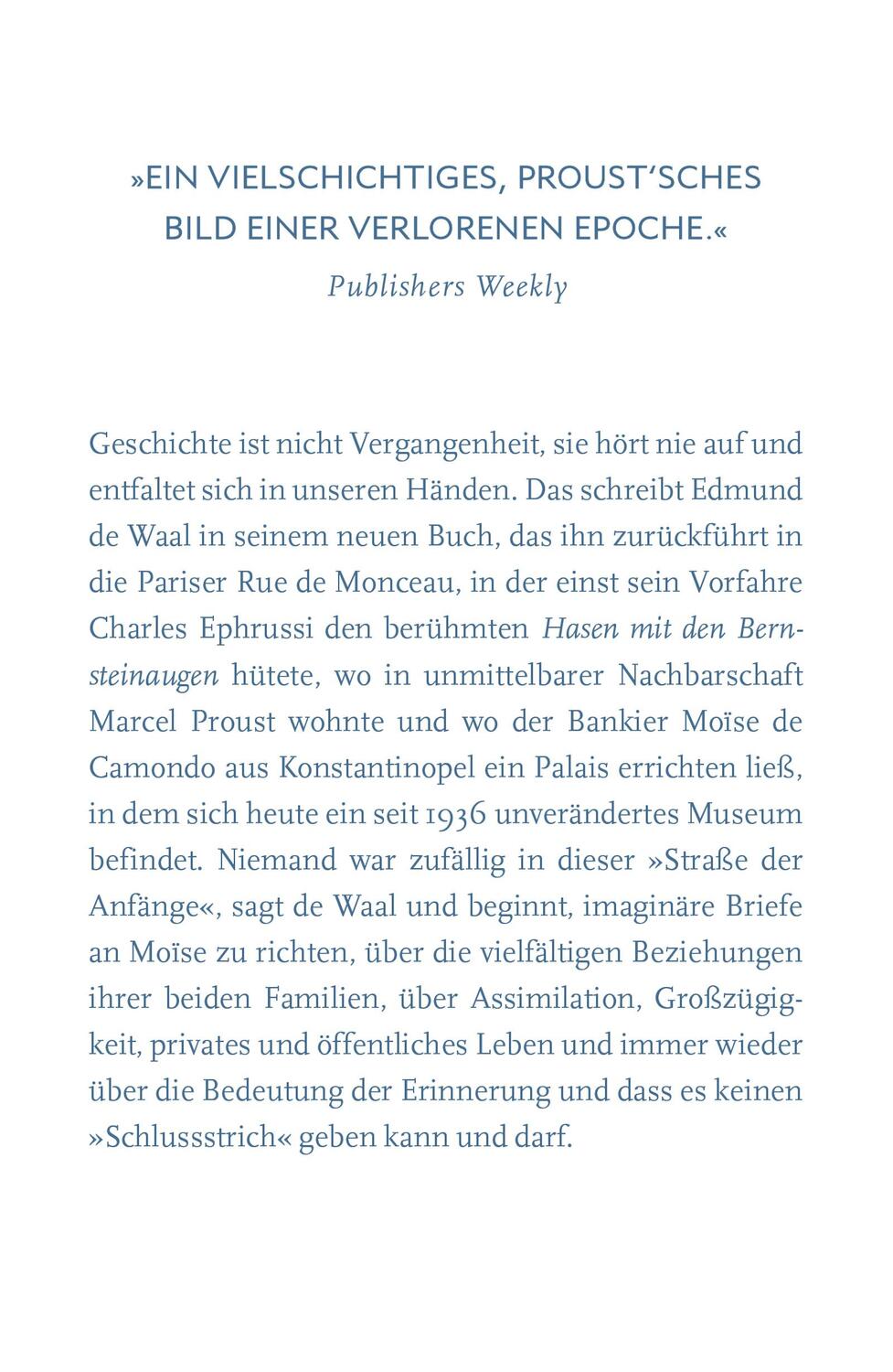 Bild: 9783552072572 | Camondo | Eine Familiengeschichte in Briefen | Edmund de Waal | Buch