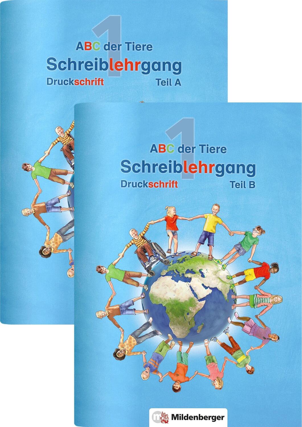 Cover: 9783619145812 | ABC der Tiere 1 - Schreiblehrgang Druckschrift, Teil A und B....