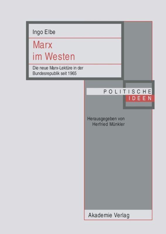 Cover: 9783050049205 | Marx im Westen | Die neue Marx-Lektüre in der Bundesrepublik seit 1965