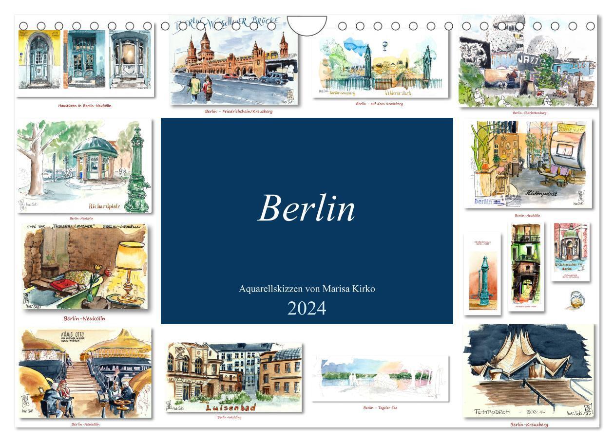 Cover: 9783383040269 | Berlin-Skizzen (Wandkalender 2024 DIN A4 quer), CALVENDO...