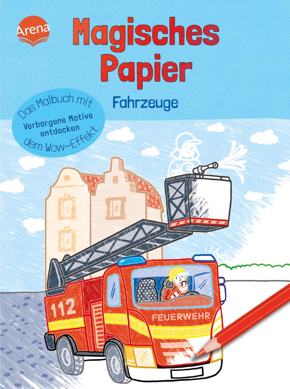 Cover: 9783401719221 | Magisches Papier - Das Malbuch mit dem Wow-Effekt. Fahrzeuge | Reimers