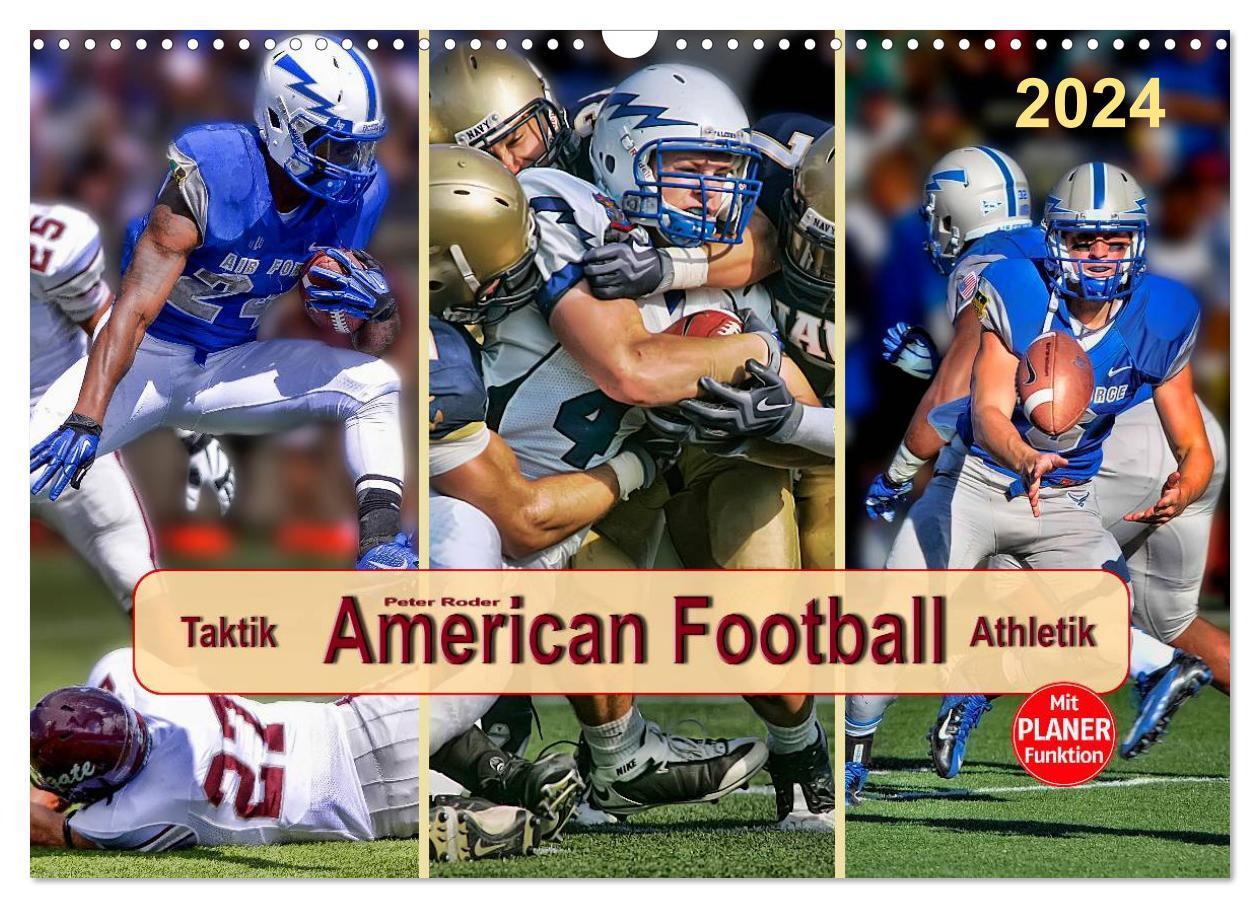 Cover: 9783675463875 | American Football - Taktik und Athletik (Wandkalender 2024 DIN A3...