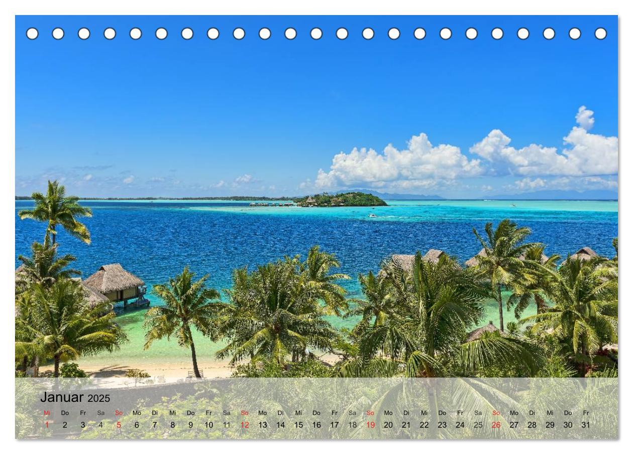 Bild: 9783435622719 | Südseeträume. Paradiese im Pazifik (Tischkalender 2025 DIN A5...