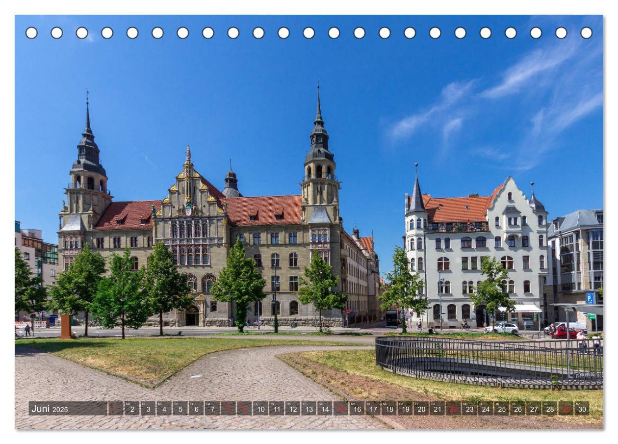 Bild: 9783435229161 | Unterwegs in Halle (Tischkalender 2025 DIN A5 quer), CALVENDO...