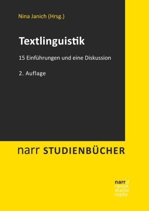 Cover: 9783823382201 | Textlinguistik | 15 Einführungen und eine Diskussion | Nina Janich