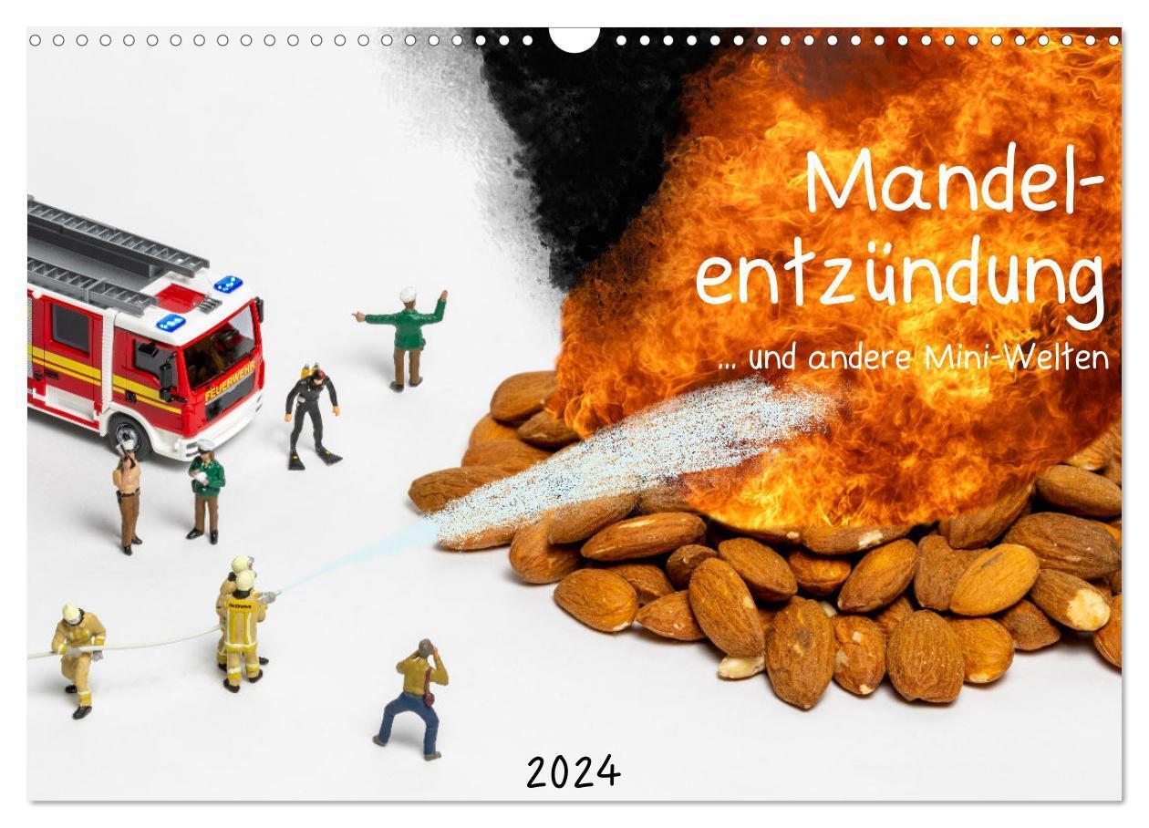 Cover: 9783383714306 | Mandelentzündung ... und andere Mini-Welten (Wandkalender 2024 DIN...