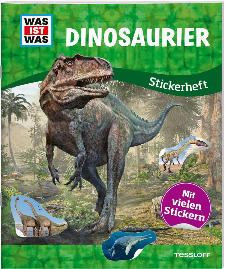 Cover: 9783788676360 | WAS IST WAS Stickerheft Dinosaurier | Mit vielen Stickern | Herden