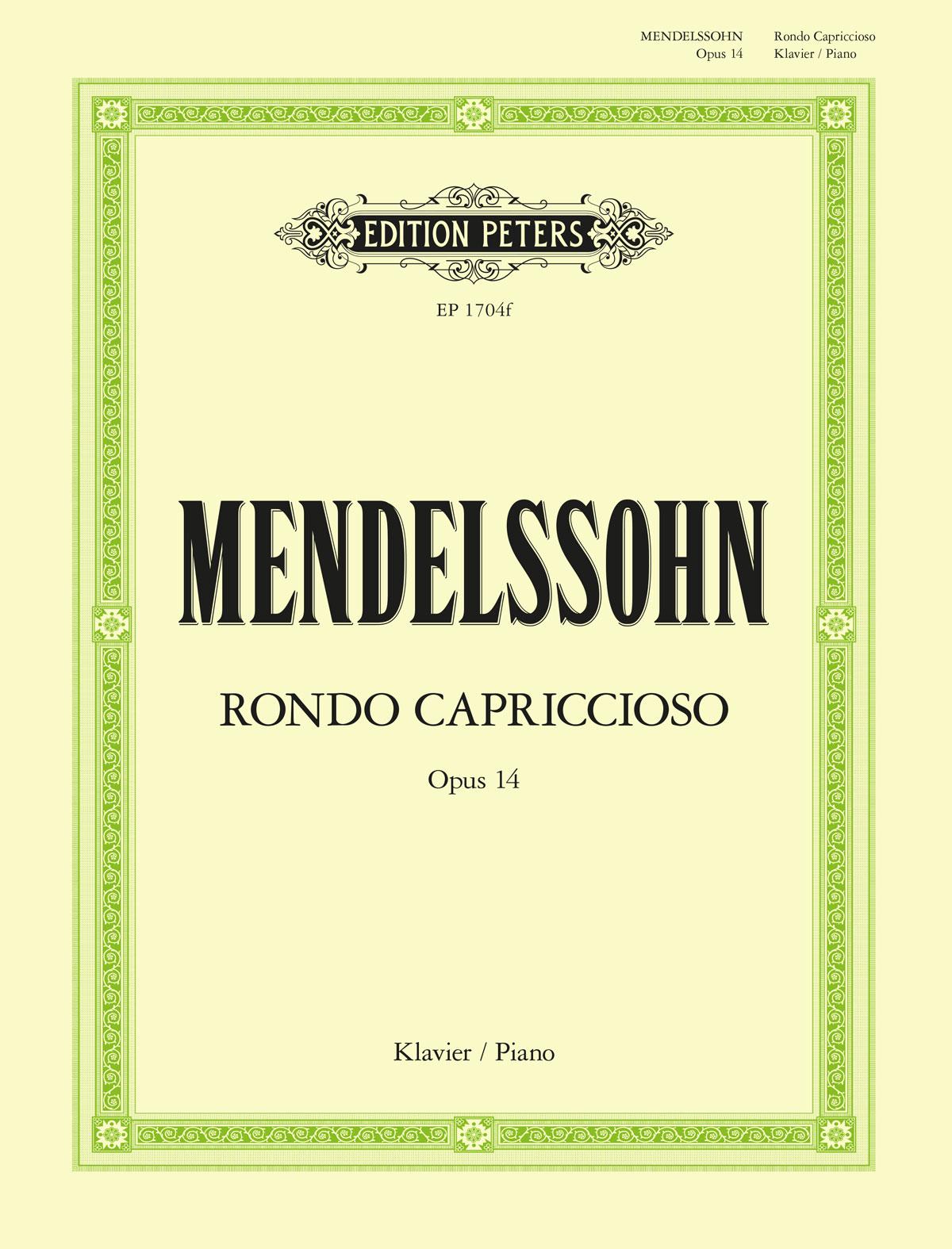 Cover: 9790014007485 | Rondo Capriccioso Op. 14 | Sheet | Felix Mendelssohn Bartholdy | Buch