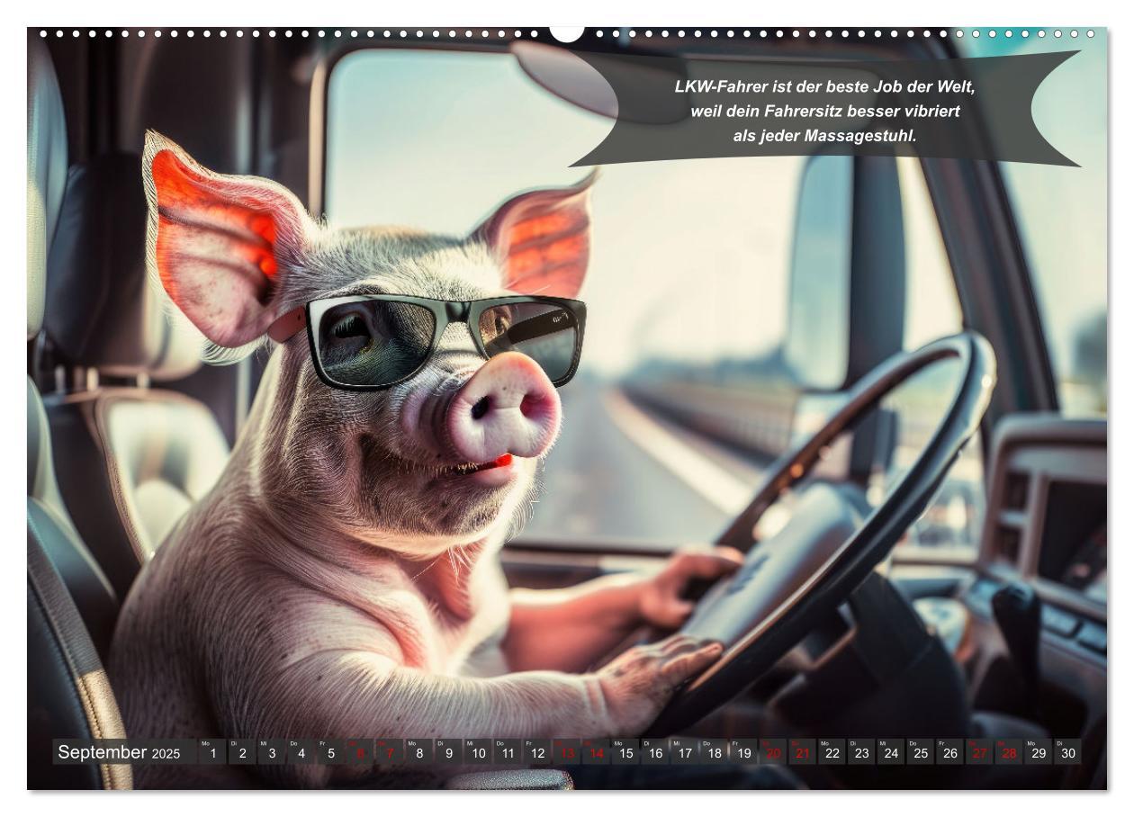 Bild: 9783457183250 | Tierisch lustige LKW-Fahrer (Wandkalender 2025 DIN A2 quer),...