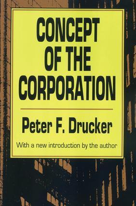 Cover: 9781560006251 | Concept of the Corporation | Peter Drucker | Taschenbuch | Englisch