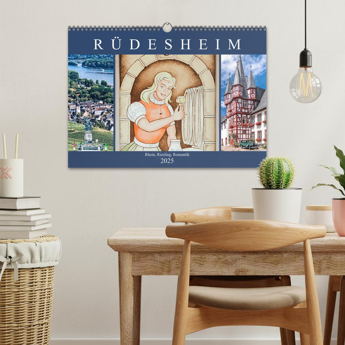 Bild: 9783435463404 | Rüdesheim - Rhein, Riesling, Romantik (Wandkalender 2025 DIN A3...