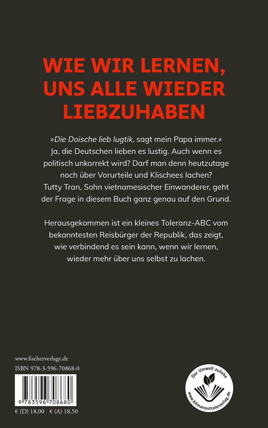 Rückseite: 9783596708680 | Wenn nicht jetzt, wan tan? | Eine Toleranz-Fibel für jedermann*innen