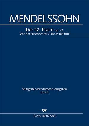 Cover: 9790007060626 | Wie der Hirsch schreit / Like as the hart | Der 42. Psalm op. 42
