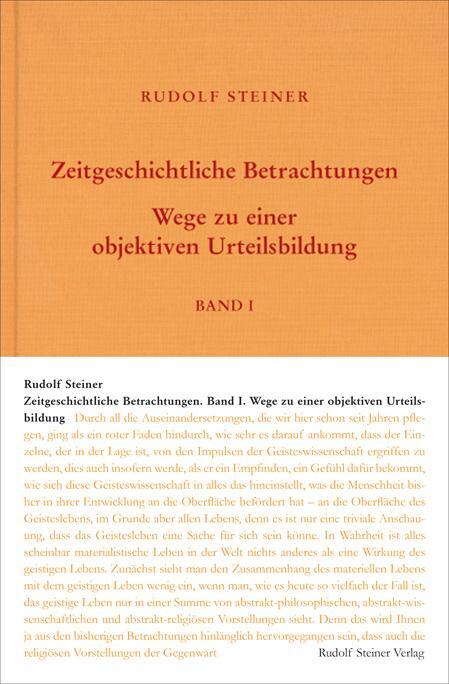 Cover: 9783727417320 | Zeitgeschichtliche Betrachtungen | Steiner Rudolf | Buch | Deutsch