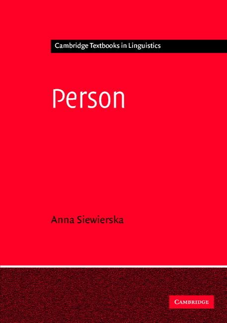 Cover: 9780521776691 | Person | Anna Siewierska (u. a.) | Taschenbuch | Englisch | 2008