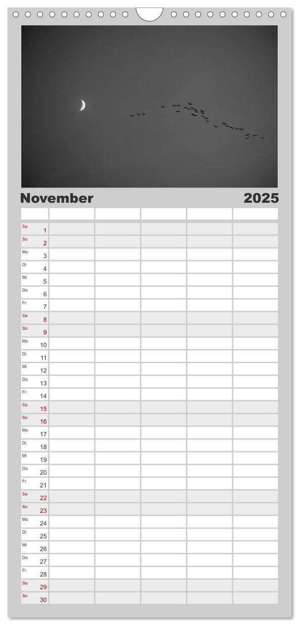 Bild: 9783457122341 | Familienplaner 2025 - BLACK 'N WHITE mit 5 Spalten (Wandkalender,...