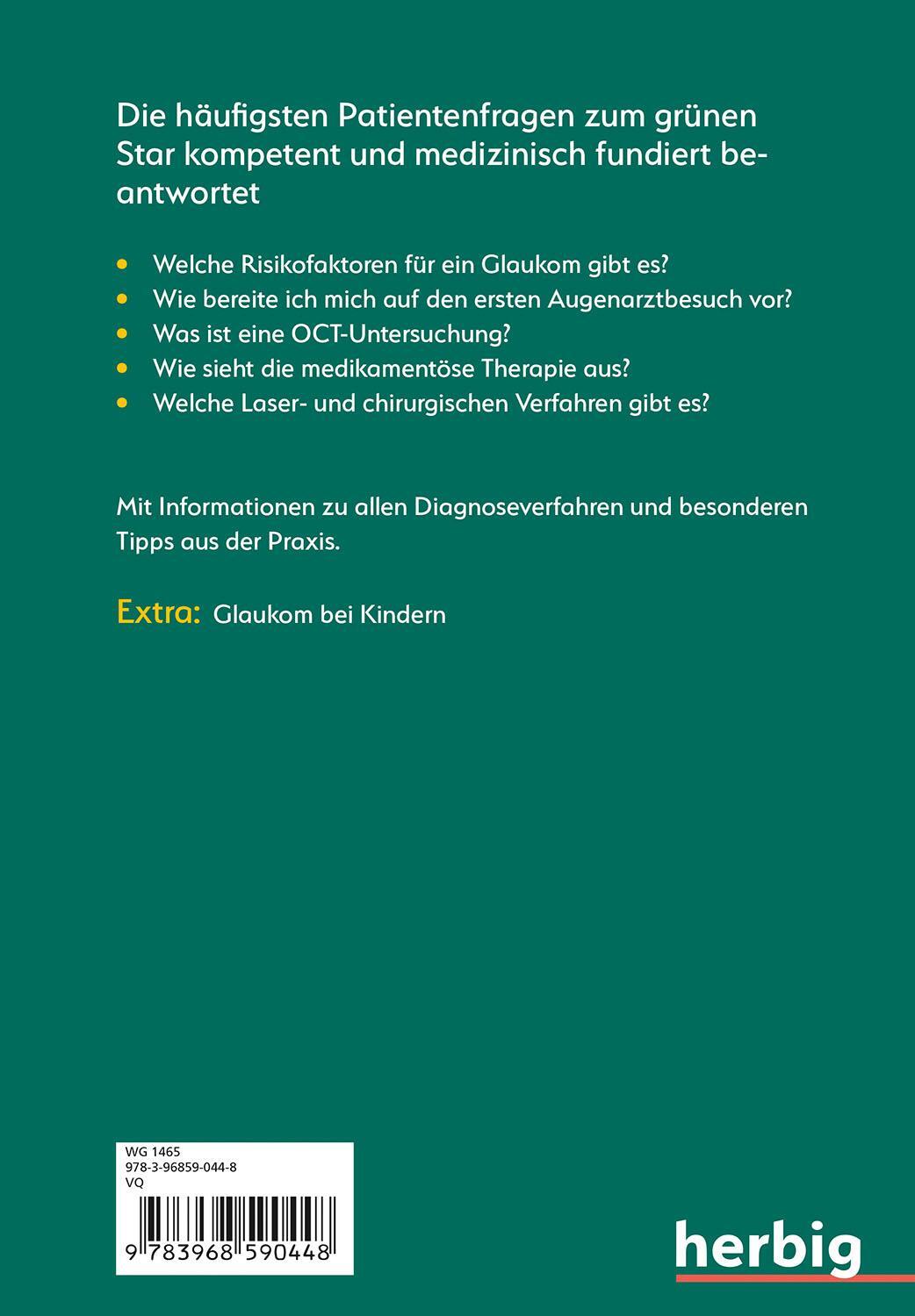 Rückseite: 9783968590448 | In der Sprechstunde: Grüner Star; Erkennen - verstehen - behandeln