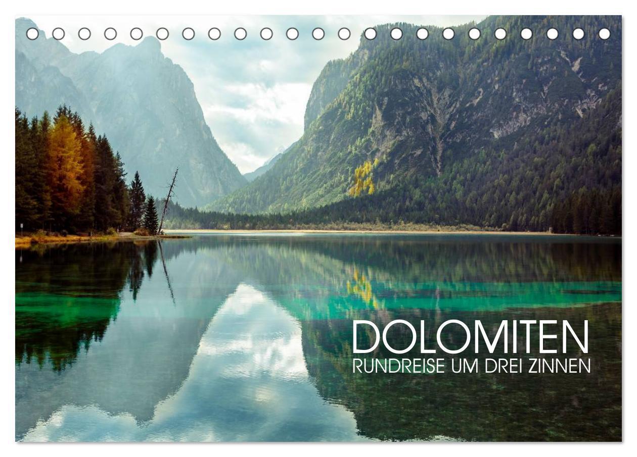 Cover: 9783383786358 | Dolomiten - Rundreise um Drei Zinnen (Tischkalender 2025 DIN A5...