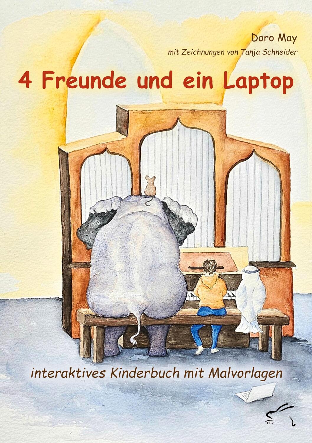Cover: 9783961741472 | 4 Freunde und ein Laptop | interaktives Kinderbuch mit Malvorlagen