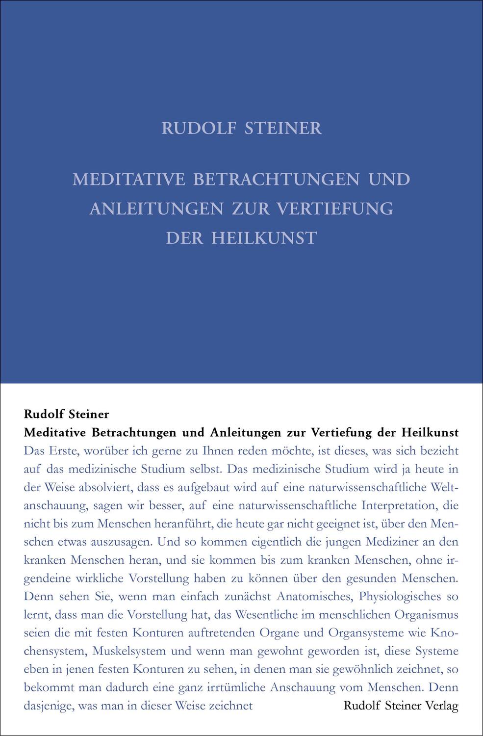 Cover: 9783727431616 | Meditative Betrachtungen und Anleitungen zur Vertiefung der Heilkunst