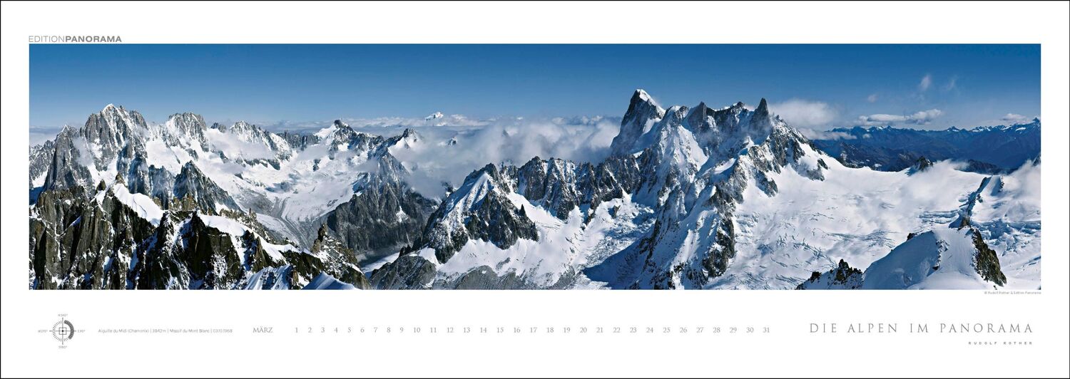 Bild: 9783898236249 | Die Alpen im Panorama | Rudolf Rother | Kalender | XIV | Deutsch