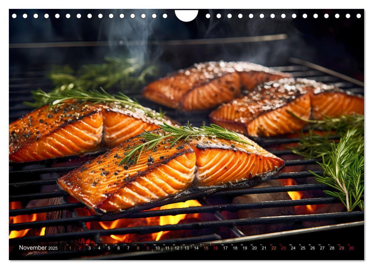 Bild: 9783383847509 | BBQ Feuerzauber - Grillkalender (Wandkalender 2025 DIN A4 quer),...