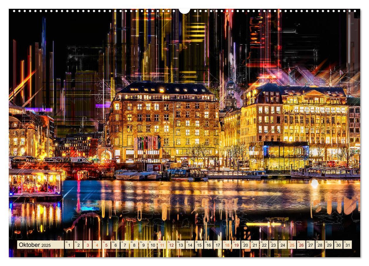 Bild: 9783435266203 | Hamburg abstrakt (Wandkalender 2025 DIN A2 quer), CALVENDO...