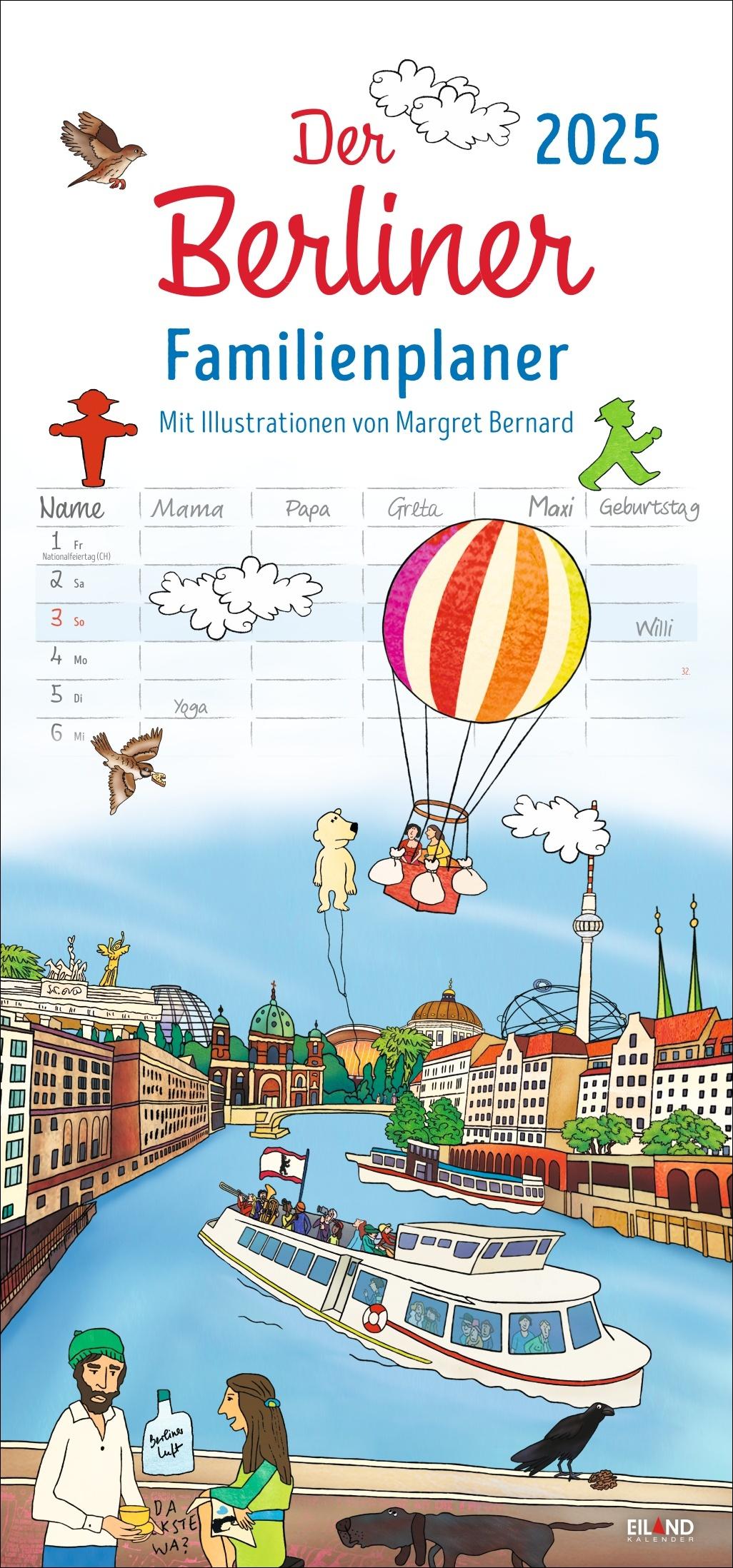 Cover: 9783964023629 | Der Berliner Familienplaner 2025 | Margret Bernard | Kalender | 13 S.