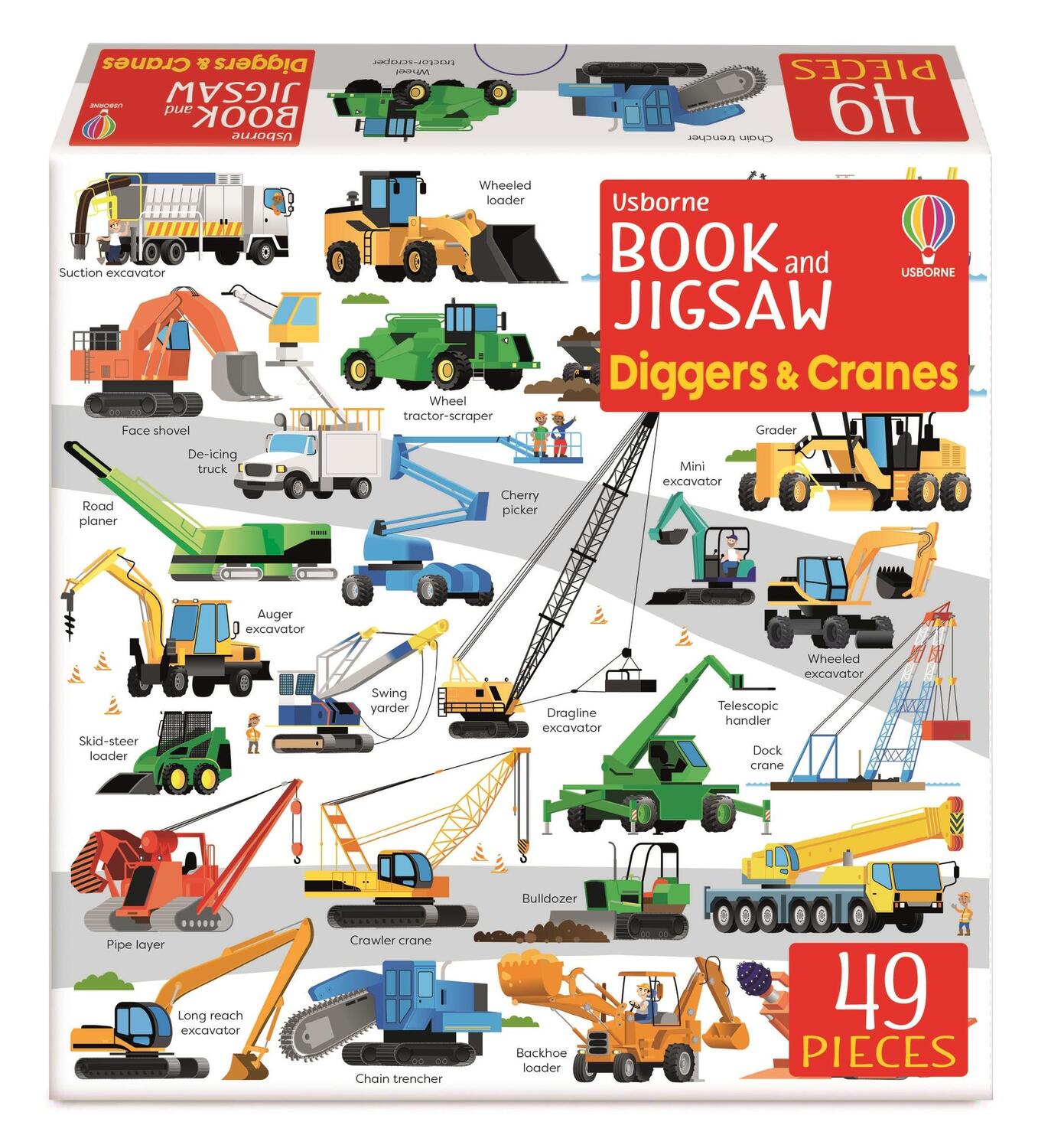 Cover: 9781803704821 | Usborne Book and Jigsaw Diggers and Cranes | Sam Smith | Taschenbuch