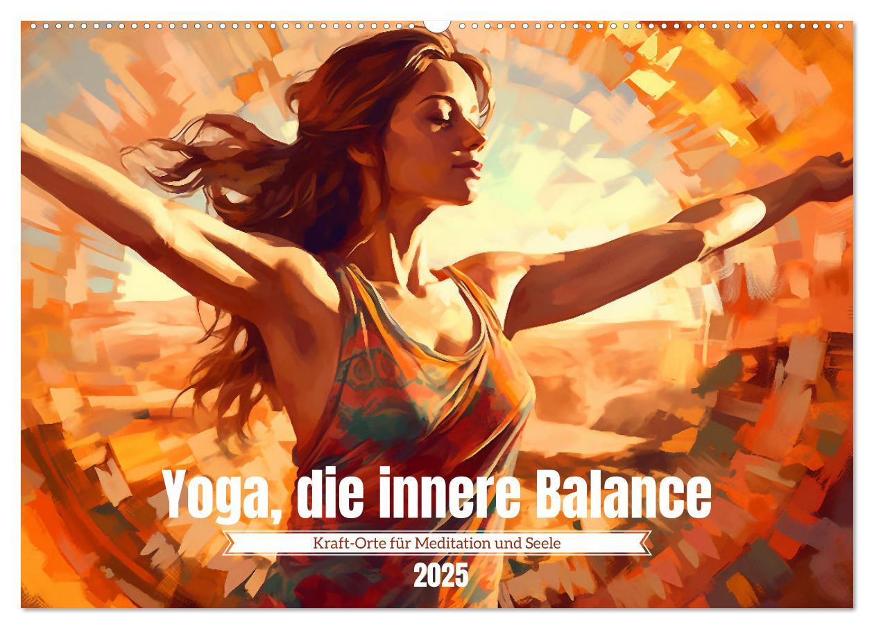 Cover: 9783383905506 | Yoga, die innere Balance (Wandkalender 2025 DIN A2 quer), CALVENDO...