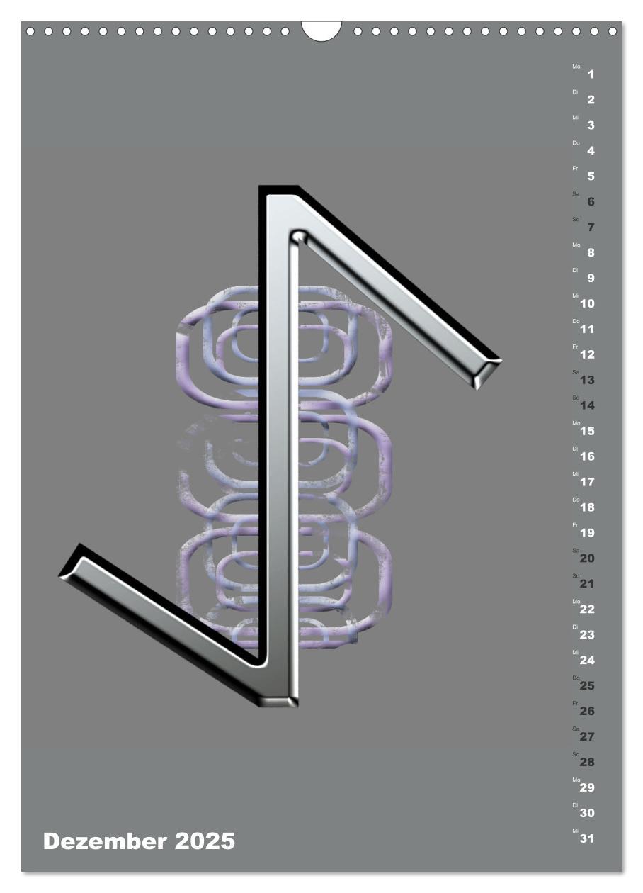 Bild: 9783383760624 | Germanische Runen (Wandkalender 2025 DIN A3 hoch), CALVENDO...