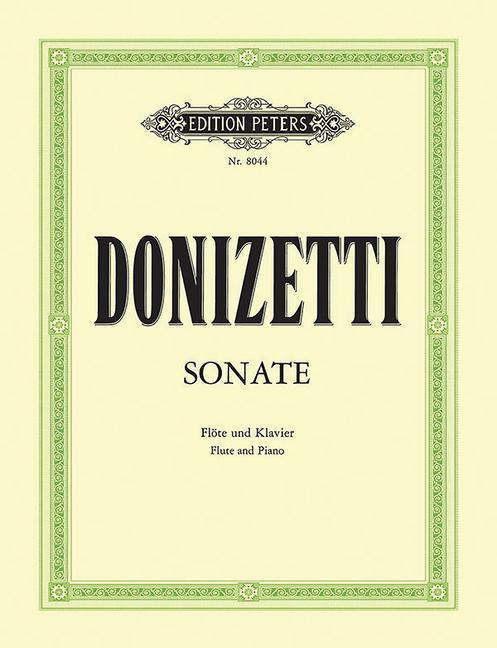 Cover: 9790014058111 | Sonate für Flöte und Klavier C-Dur | Gaetano Donizetti | Broschüre