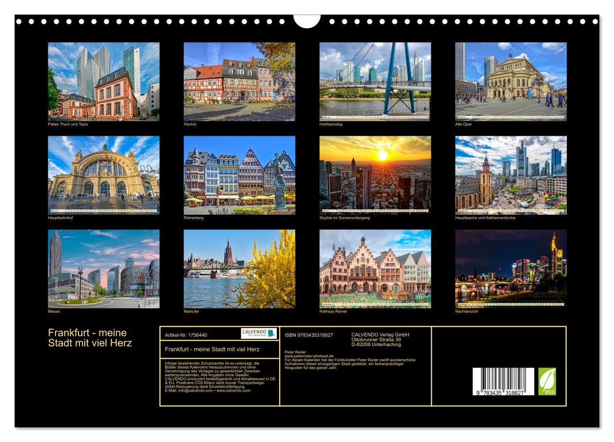 Bild: 9783435318827 | Frankfurt - meine Stadt mit viel Herz (Wandkalender 2025 DIN A3...