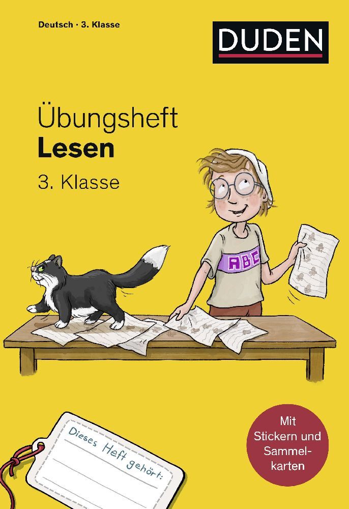 Cover: 9783411747856 | Übungsheft - Lesen 3. Klasse | Mit Stickern und Lernerfolgskarten