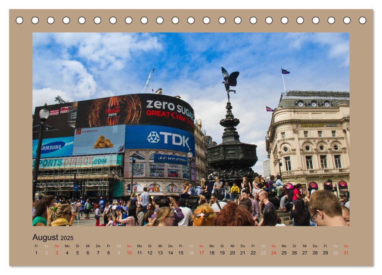 Bild: 9783435773534 | London (Tischkalender 2025 DIN A5 quer), CALVENDO Monatskalender