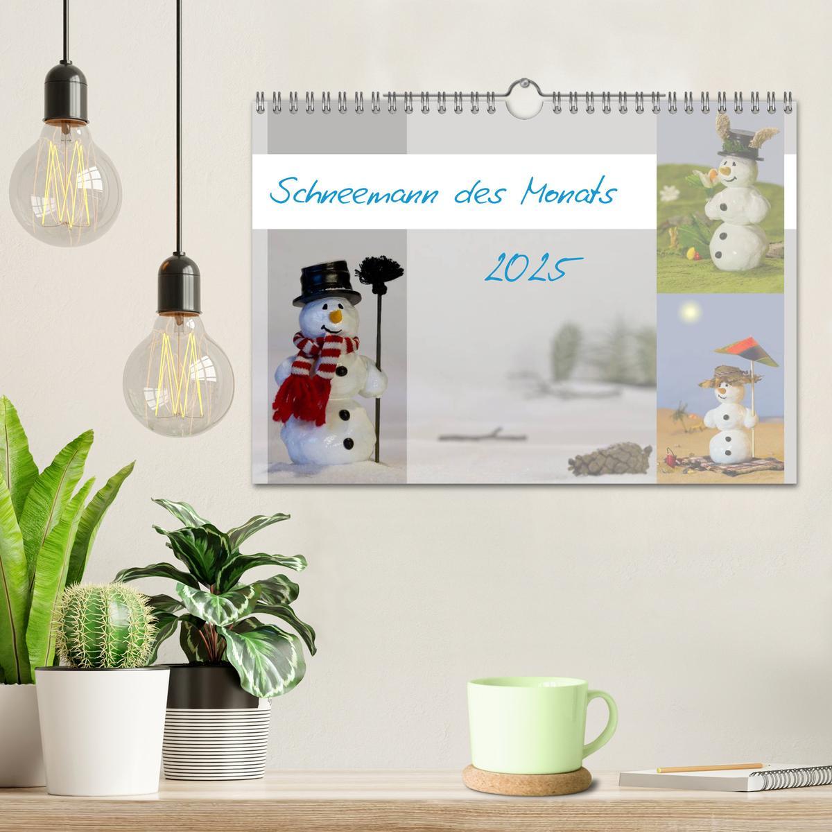 Bild: 9783435812608 | Schneemann des Monats 2025 (Wandkalender 2025 DIN A4 quer),...