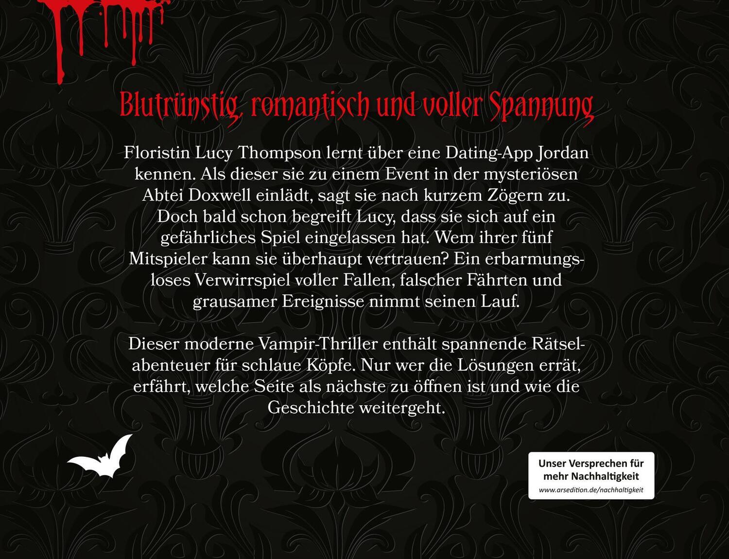 Rückseite: 9783845854588 | Escape Room: Entkomme Draculas Fängen | Stefanie Neeb | Buch | 116 S.