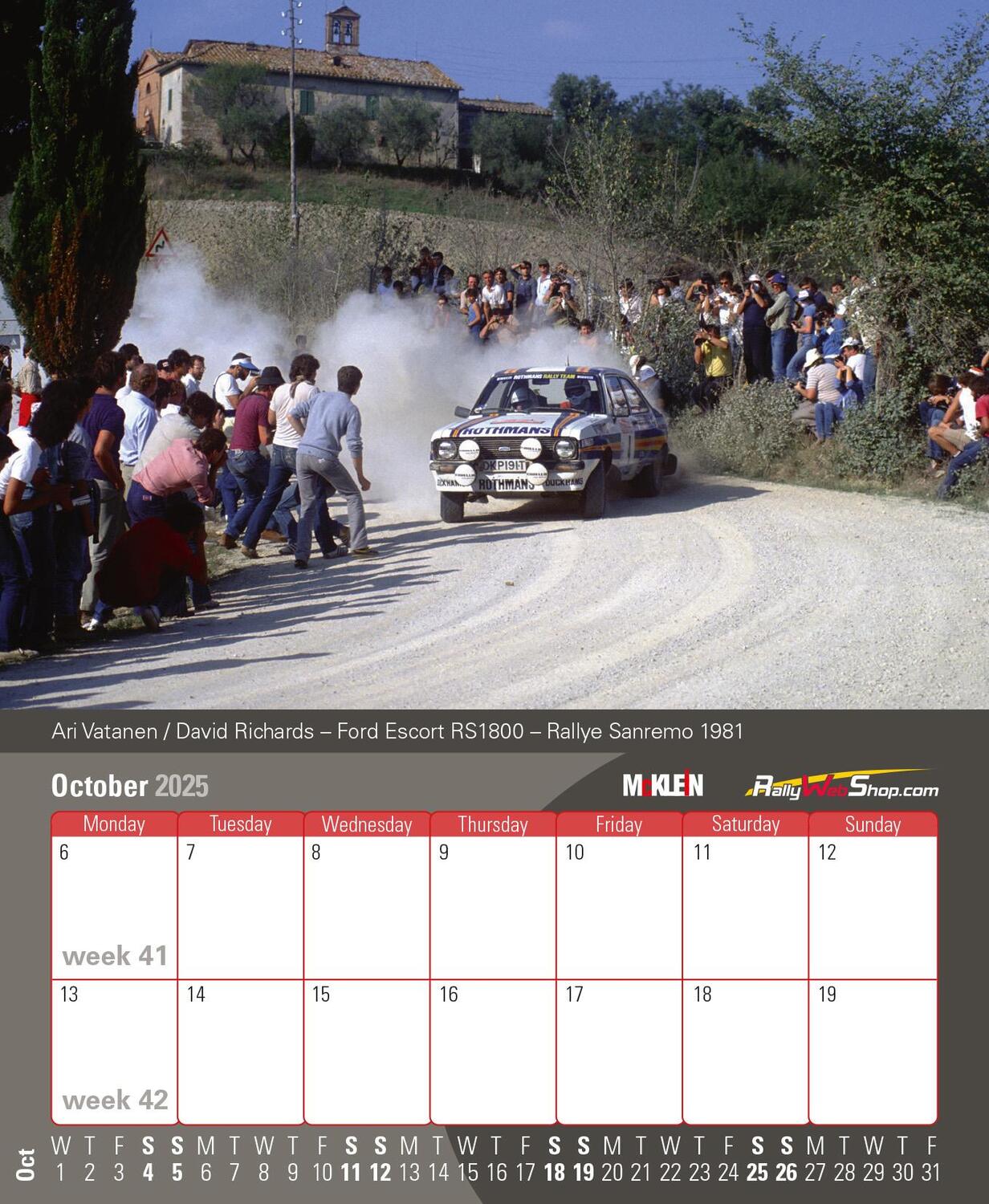 Bild: 9783947156610 | 2025 Desktop Rally Calendar | History meets the Present | Klein | 2025