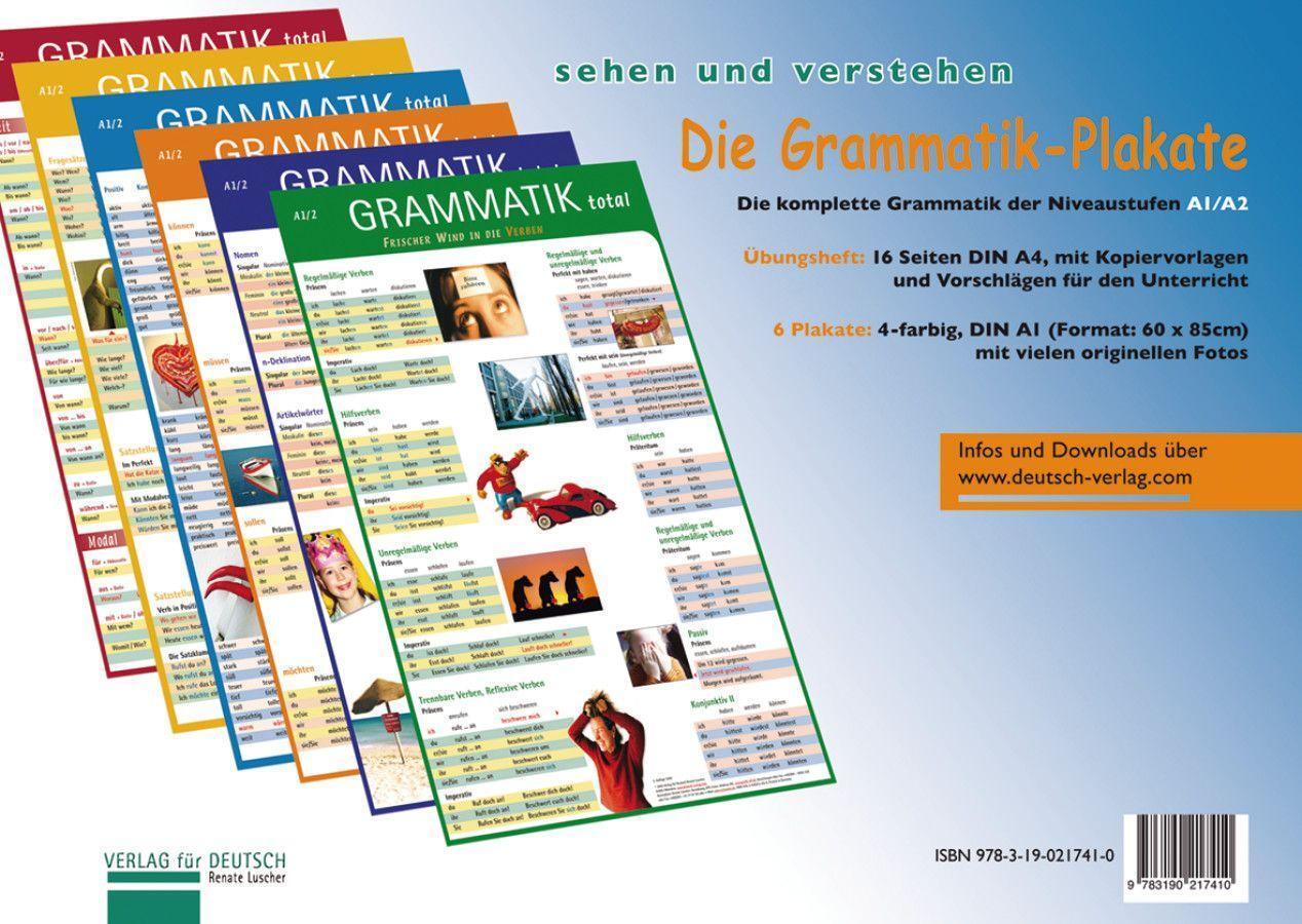 Cover: 9783190217410 | Die Grammatik-Plakate. Übungsheft und 6 Plakate | Renate Luscher