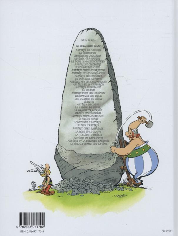 Rückseite: 9782864971702 | Asterix Französische Ausgabe 33. Le Ciel lui tombe sur la tête | Buch