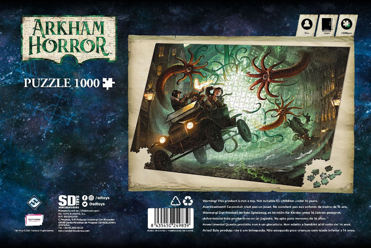 Bild: 8435450253102 | Arkham Horror Puzzle | Spiel | Deutsch | 2023 | Asmodee