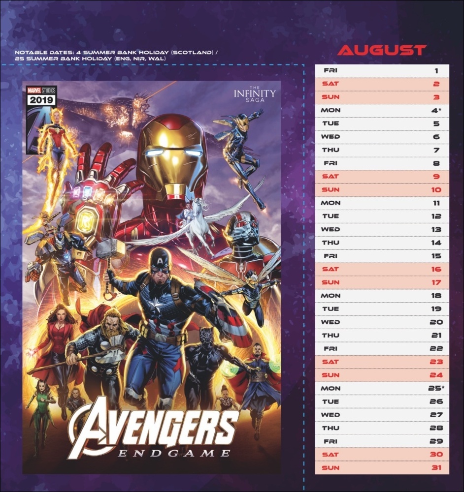 Bild: 9783840196867 | Marvel Postkartenkalender 2025 | Kalender | Spiralbindung | 13 S.