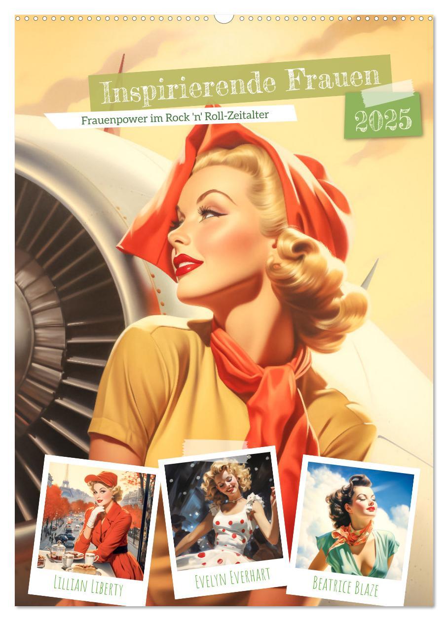 Cover: 9783435848003 | Inspirierende Frauen (Wandkalender 2025 DIN A2 hoch), CALVENDO...