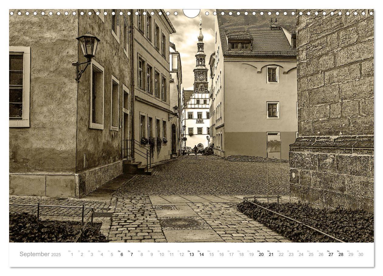 Bild: 9783435244423 | Nostalgiekalender Pirna (Wandkalender 2025 DIN A3 quer), CALVENDO...