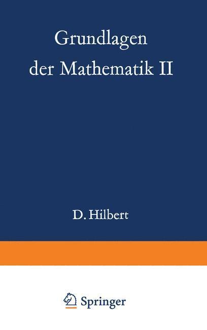 Cover: 9783642868979 | Grundlagen der Mathematik II | Paul Bernays (u. a.) | Taschenbuch