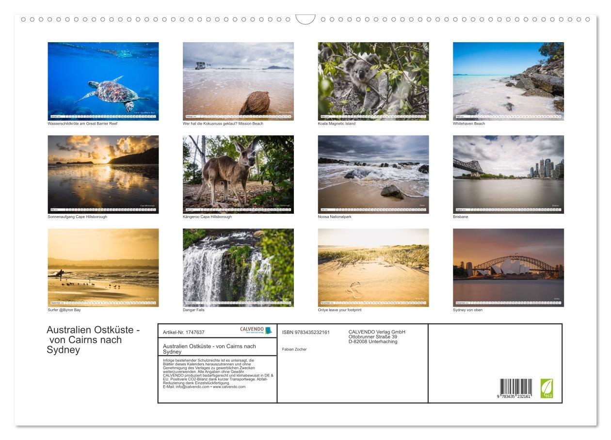 Bild: 9783435232161 | Australien Ostküste - von Cairns nach Sydney (Wandkalender 2025 DIN...