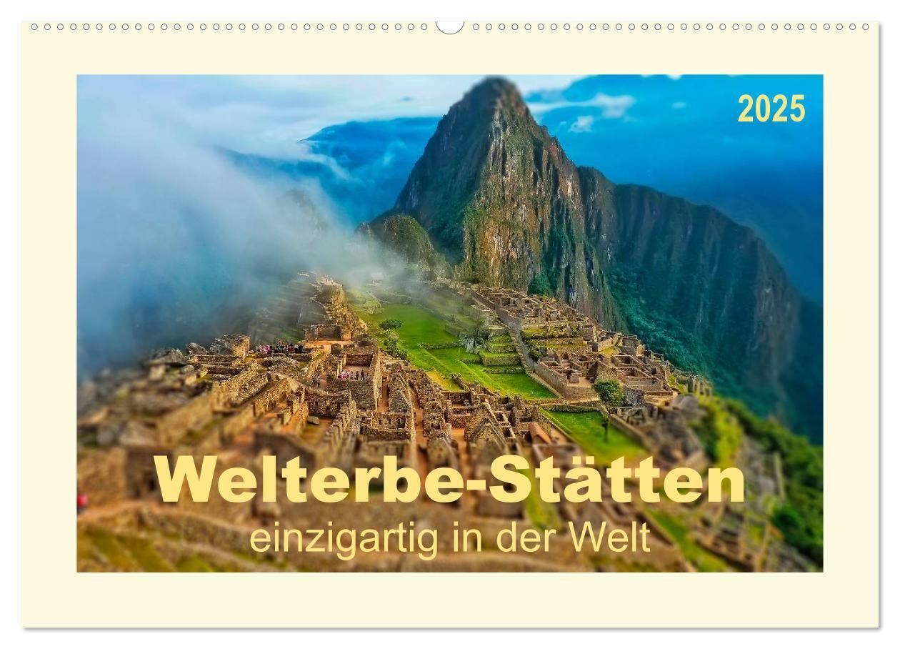 Cover: 9783435585410 | Welterbe-Stätten - einzigartig in der Welt (Wandkalender 2025 DIN...